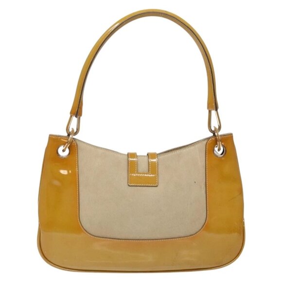 GUCCI Shoulder Bag Suede Beige Gold 001 4150 Auth hk2911 - Picture 4 of 16